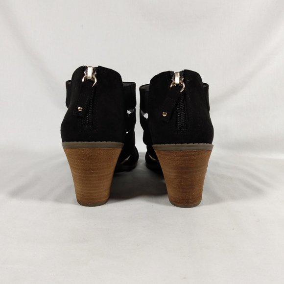 Dr Scholl's Chaser black Heeled Sandal Wedge-Various Sizes-New in box - Picture 6 of 7